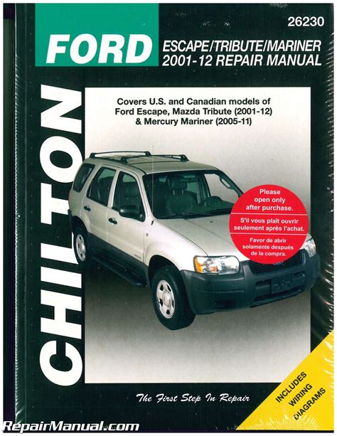 chilton repair manual ford escape pdf Kindle Editon